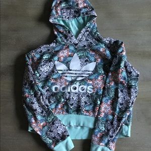 Adidas crop hoodie